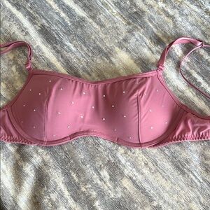 Pink by Victoria Embellished Women's Bra  size small push up NWOT